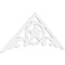 Ekena Millwork Pitch Austin Architectural Grade PVC Gable Pediment, 72"W x 30"H x 1"P (10/12) GPP072X030X100AUS - alternate 1